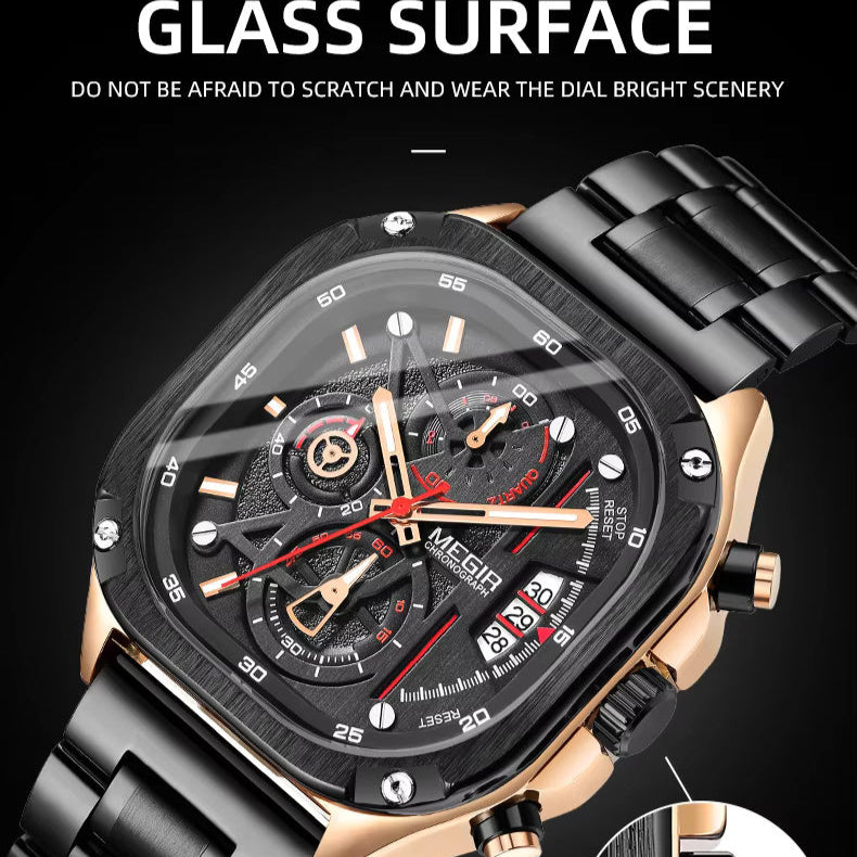 Megir 2217 Rose Gold Black