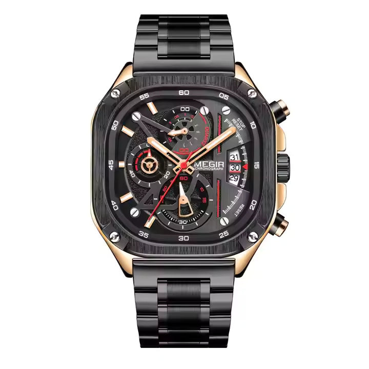 Megir 2217 Rose Gold Black