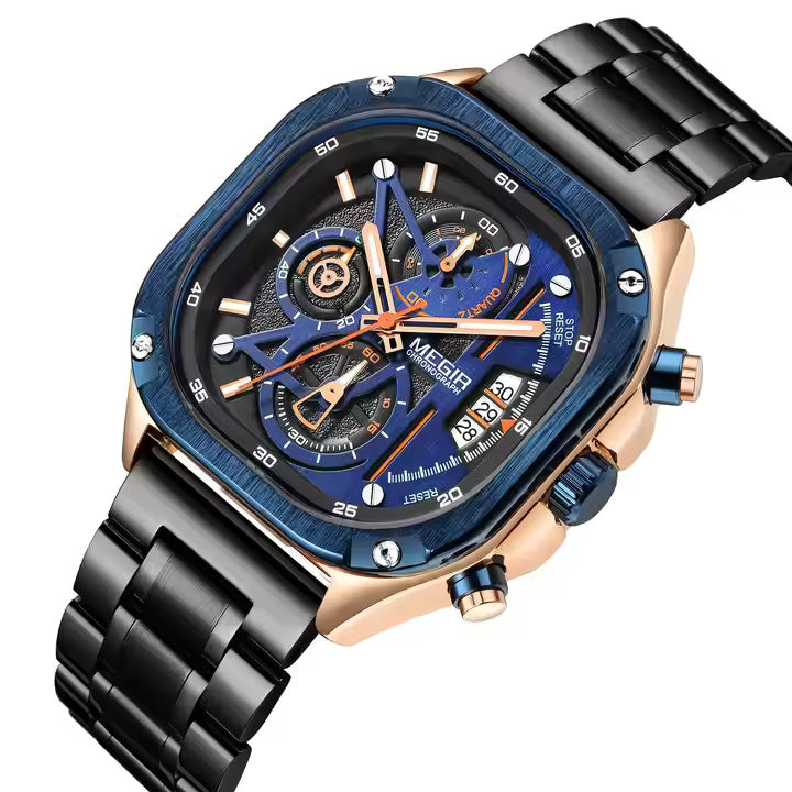 Megir 2217 Rose Gold Blue