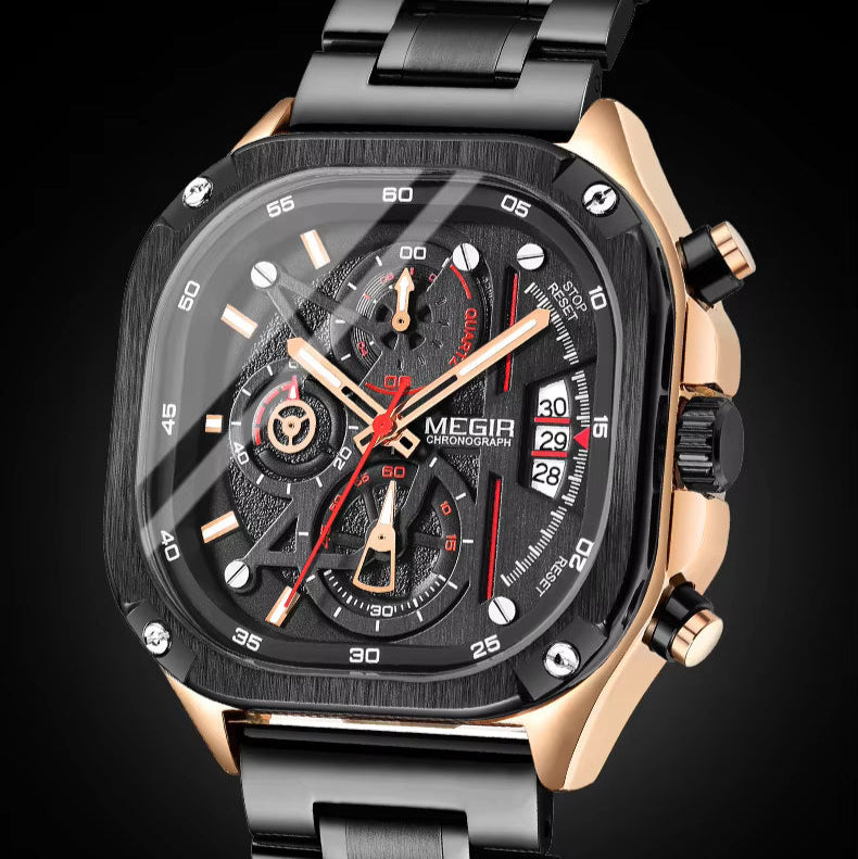 Megir 2217 Rose Gold Black