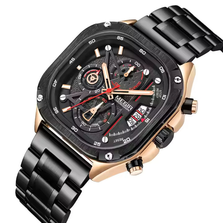 Megir 2217 Rose Gold Black