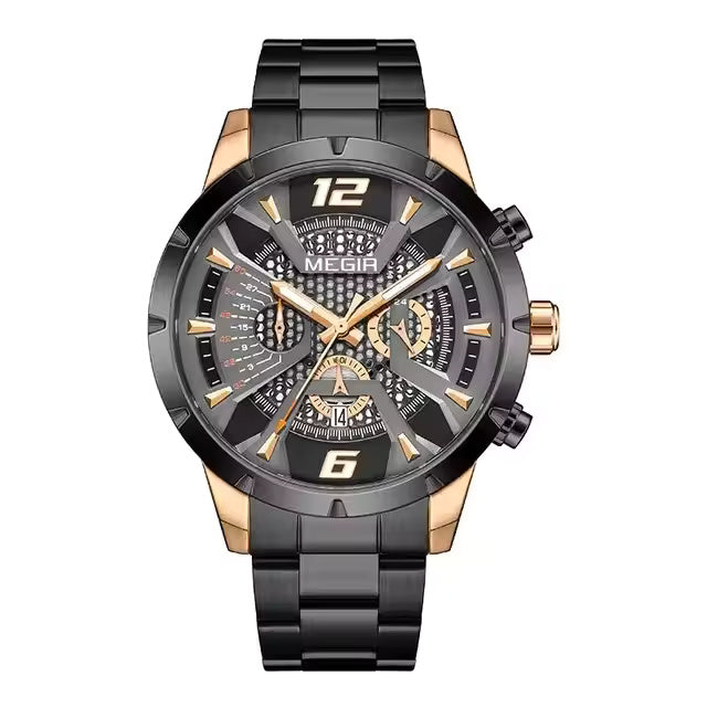 Megir 2221 Black Rose Gold