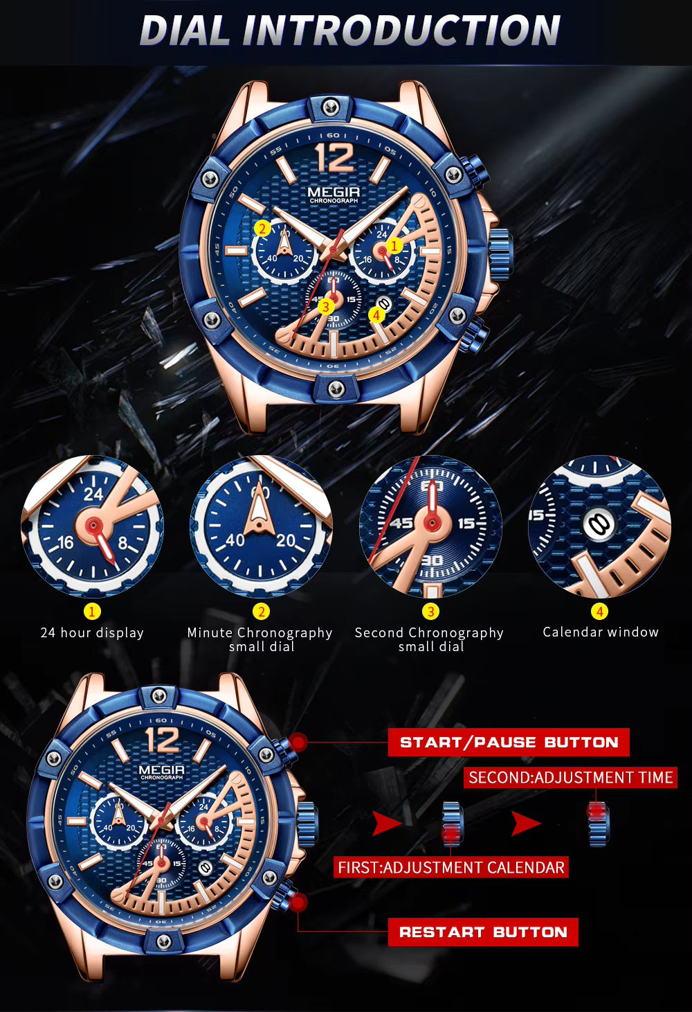 Megir 2083 Blue