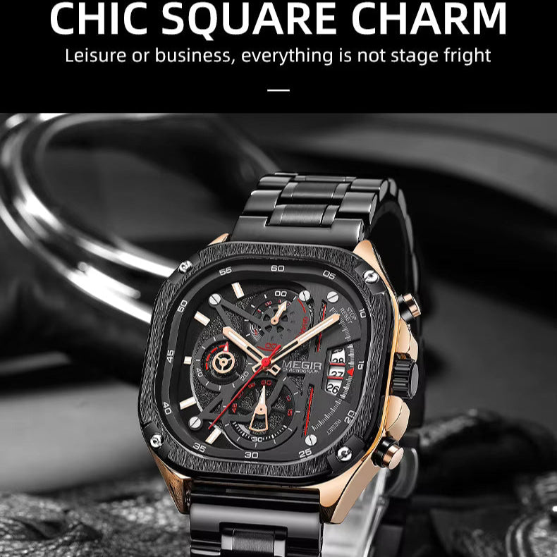 Megir 2217 Rose Gold Black