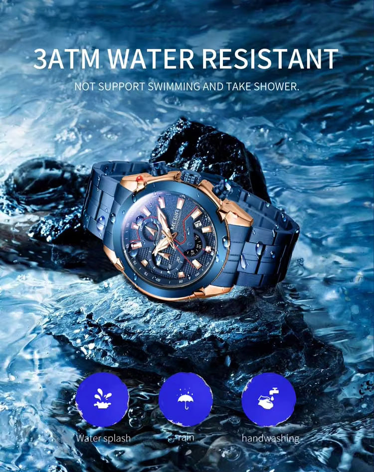Megir 2065 Blue Rose Gold