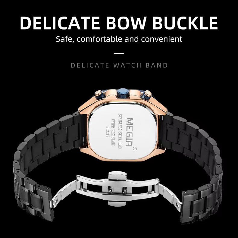 Megir 2217 Rose Gold Black