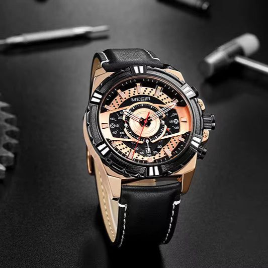 Megir 2118 Black Rose Gold
