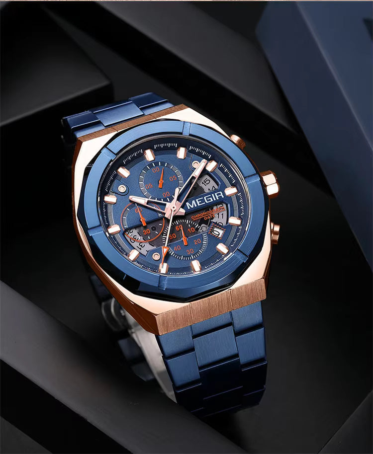 Megir 2225 Blue Rose Gold