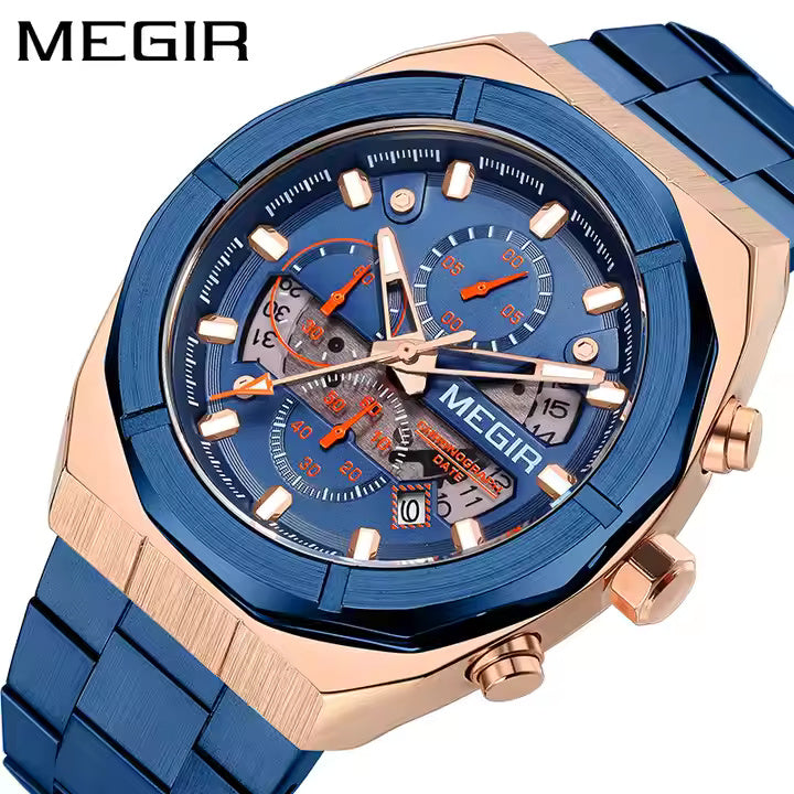 Megir 2225 Blue Rose Gold