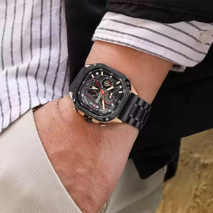 Megir 2217 Rose Gold Black