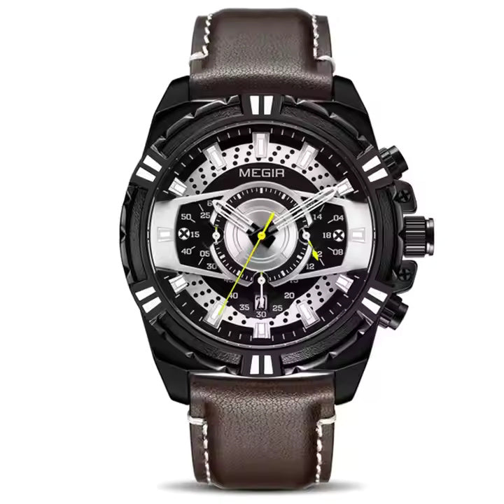 Megir 2118 Black Rose Gold