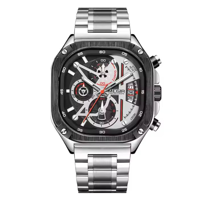 Megir 2217 Silver Black