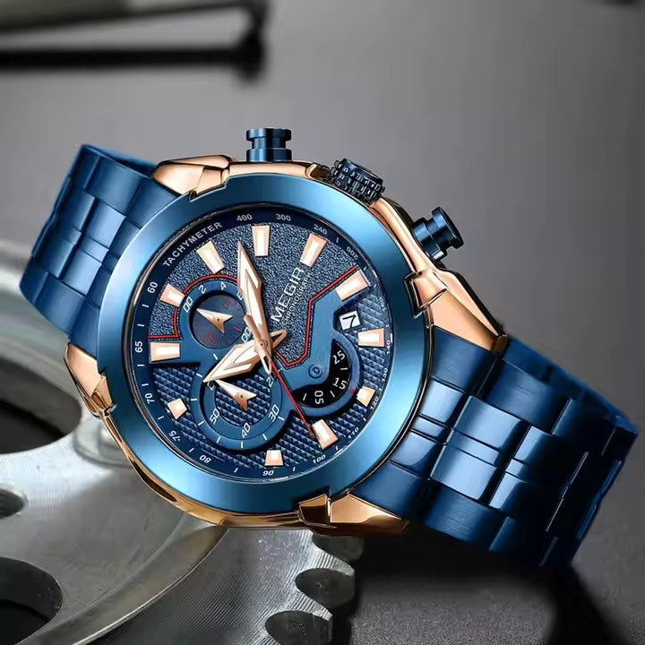Megir 2065 Blue Rose Gold