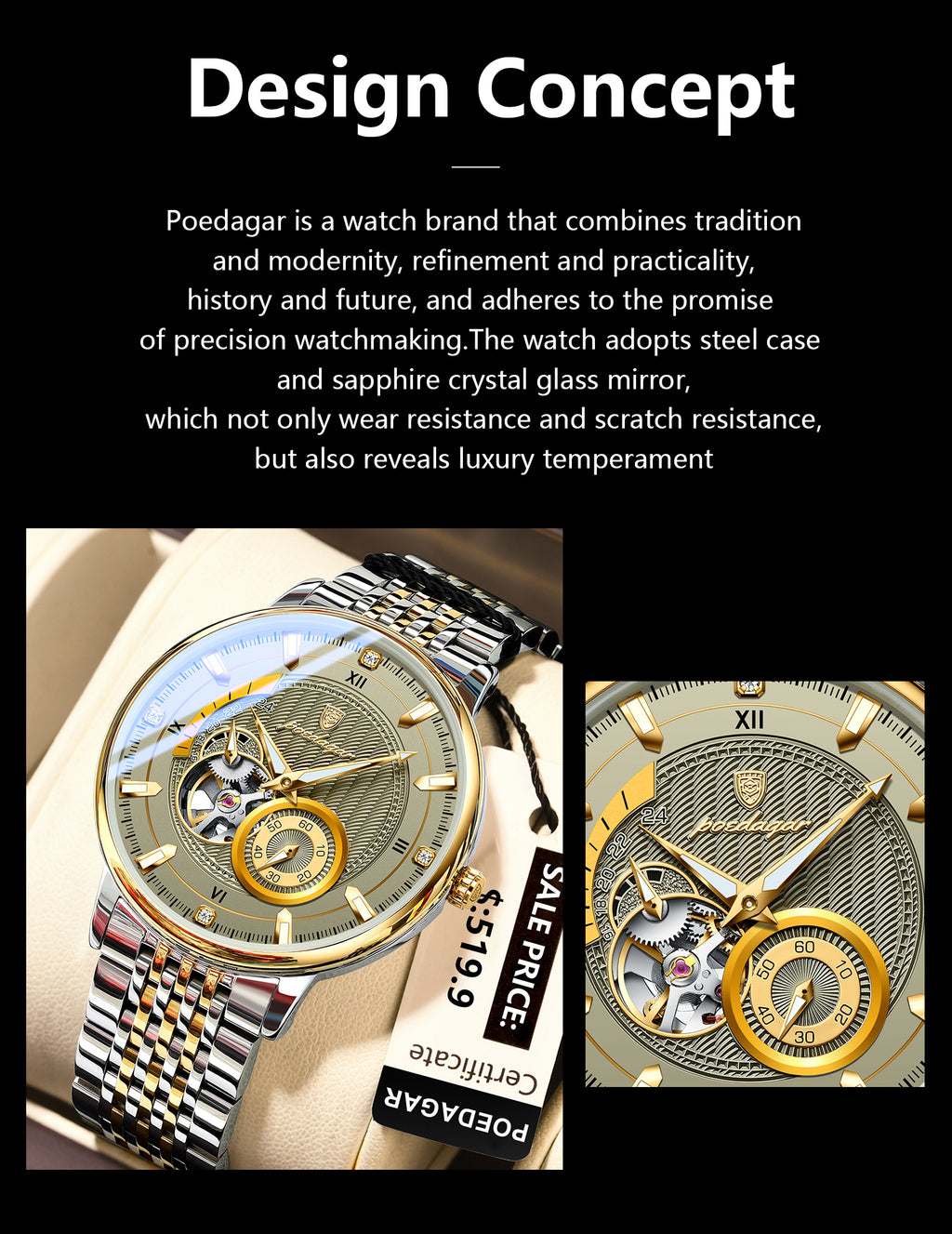 PG-1416 SILVER GOLD GRAY