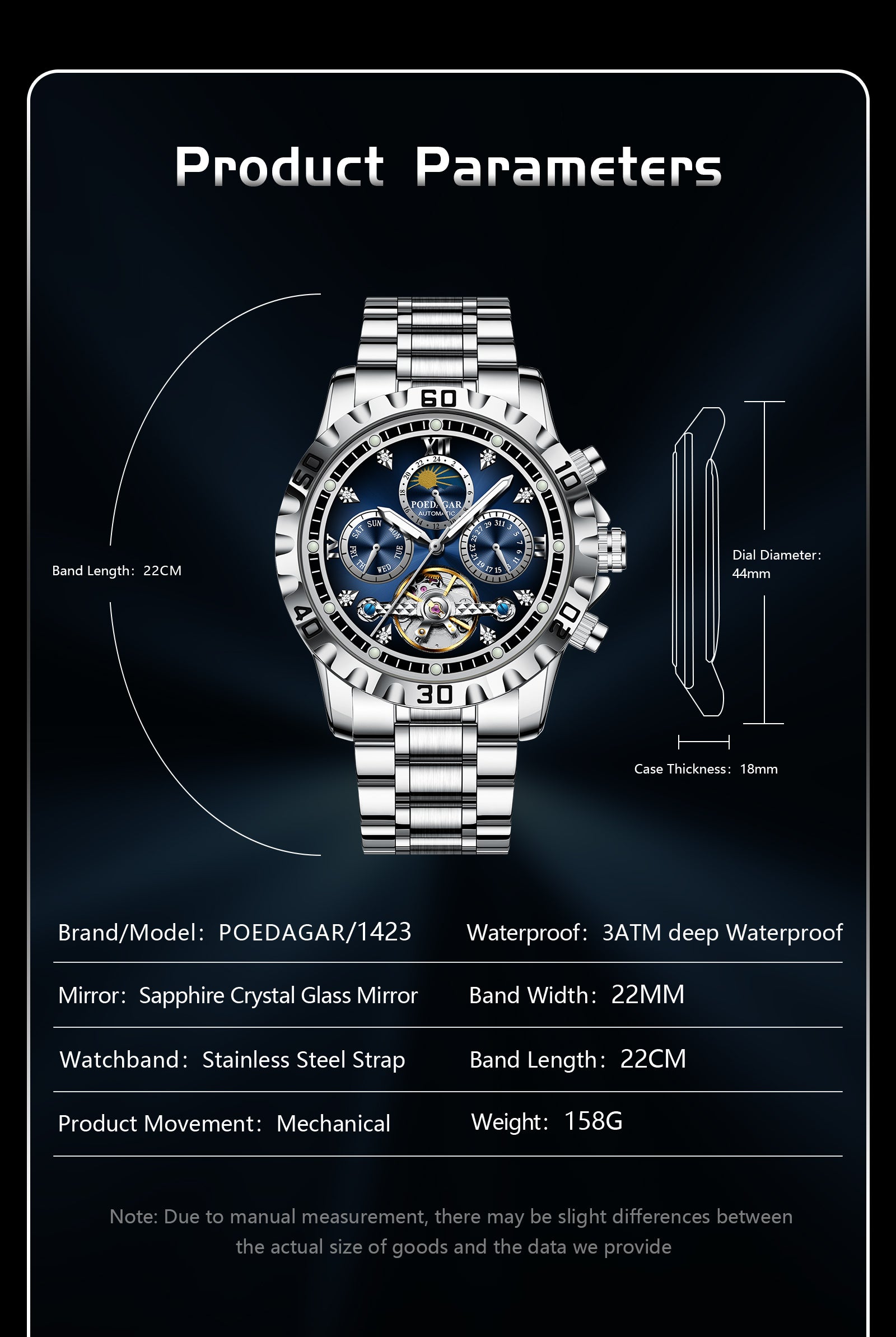 PG-1423 SILVER BLUE