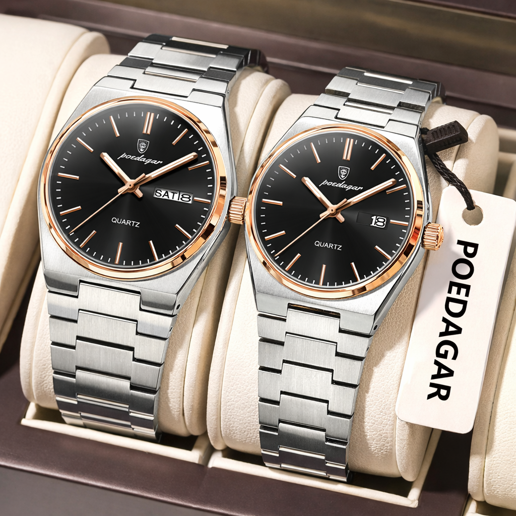 PG-930 & 786 RG BLACK (COUPLE WATCH)