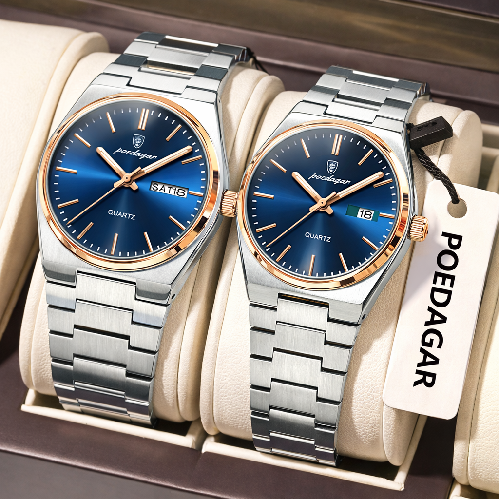 PG-930 & 786 RG BLUE (COUPLE WATCH)