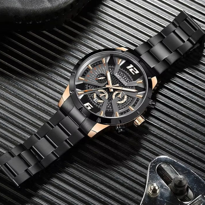 Megir 2221 Black Rose Gold