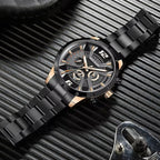 Megir 2221 Black Rose Gold