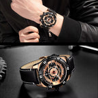 Megir 2118 Black Rose Gold
