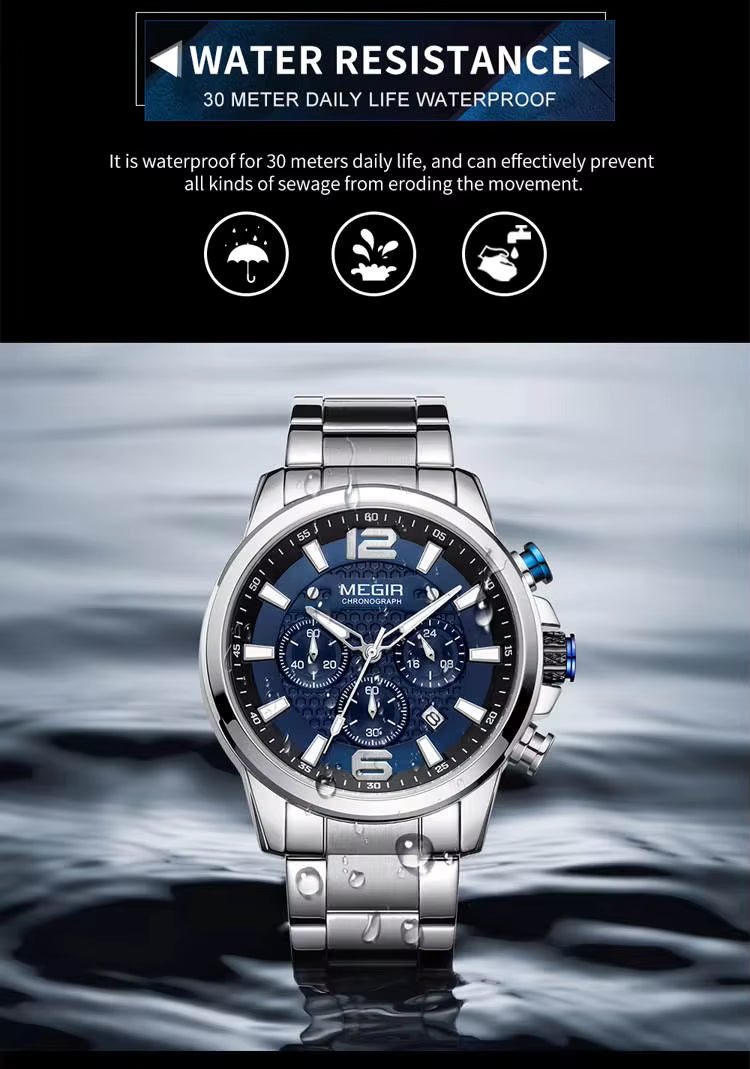 megir 2156 Silver blue