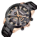 Megir 2221 Black Rose Gold