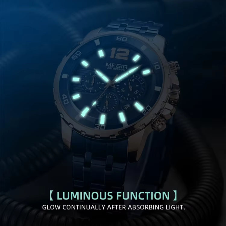 Megir 2068 Rose Gold blue