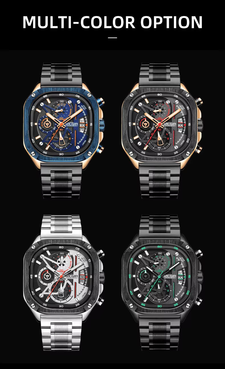 Megir 2217 Silver Black