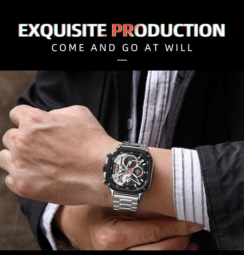 Megir 2217 Silver Black