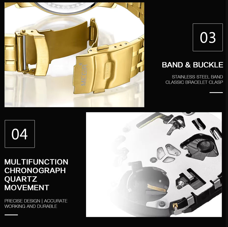 Megir 2068 Gold Blue