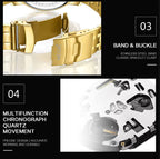 Megir 2068 Gold Blue