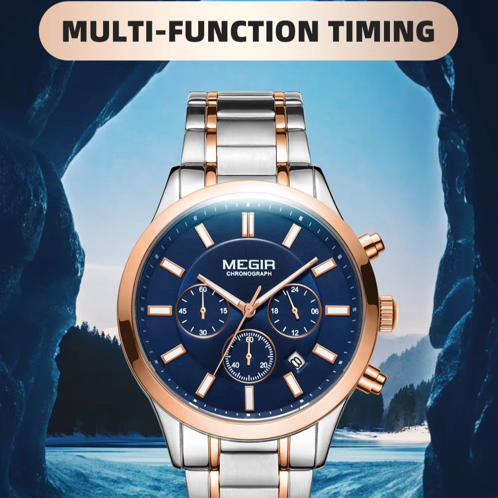 Megir 2150 Rose Gold Silver