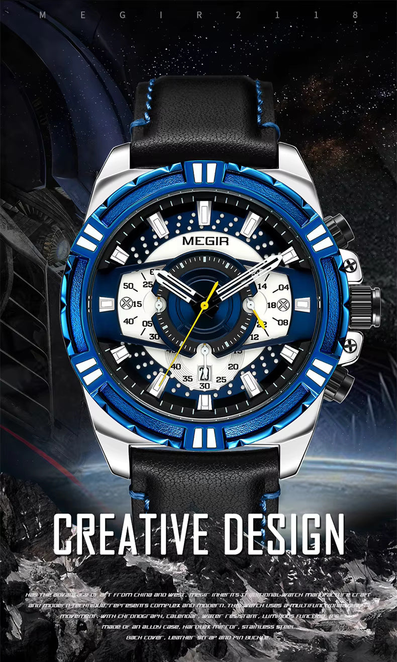 Megir 2118 Silver Blue