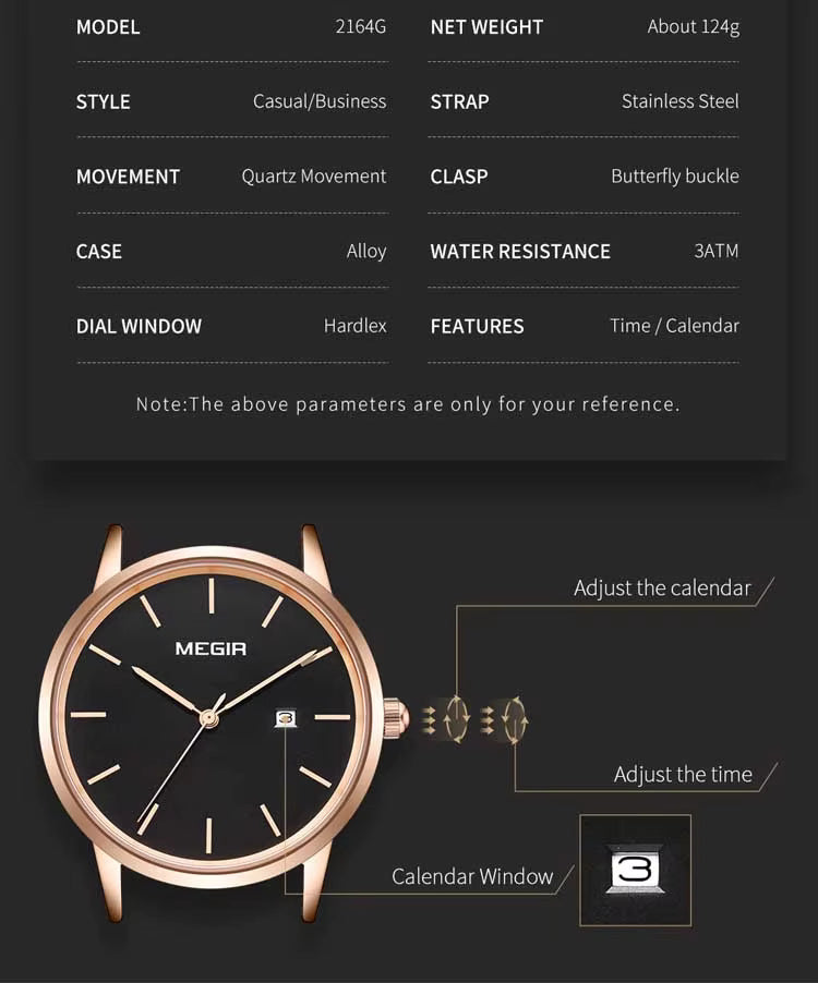 Megir 2164 Rose Gold