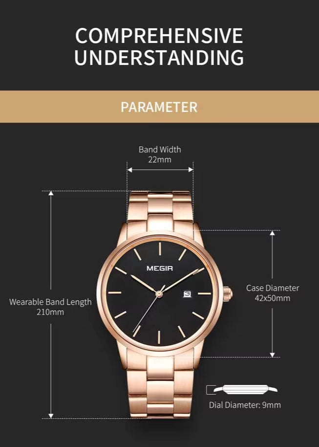 Megir 2164 Rose Gold