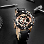 Megir 2118 Black Rose Gold