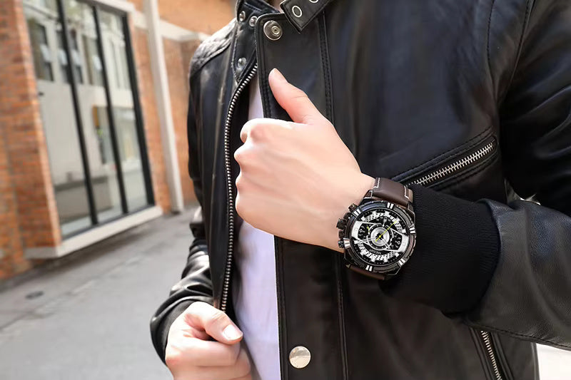 Megir 2118 Black Rose Gold