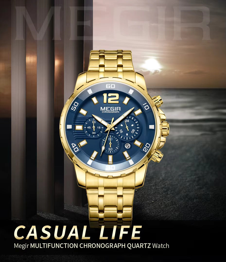 Megir 2068 Gold Blue