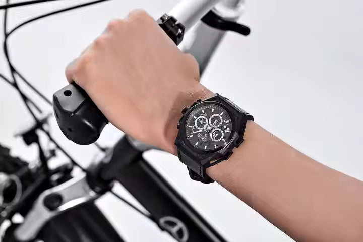 Megir 4220 Leather Belt Black