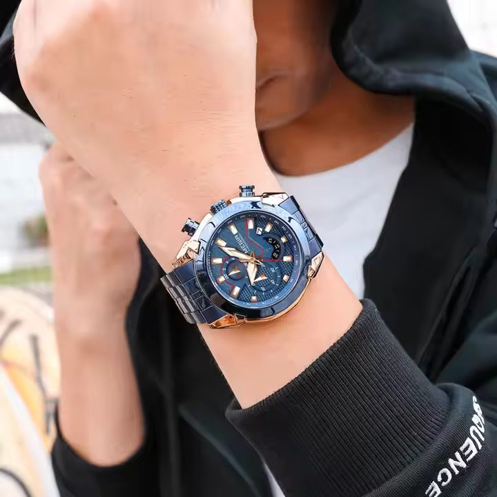 Megir 2065 Blue Rose Gold