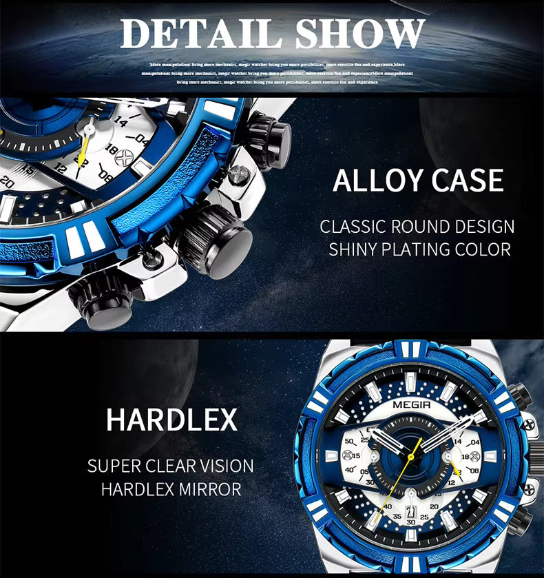 Megir 2118 Silver Blue