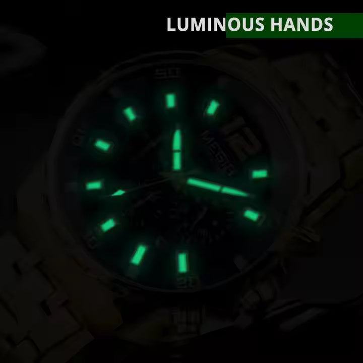 Megir 2068 Rose Gold blue