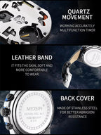 Megir 2118 Black Rose Gold