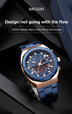 Megir 2225 Blue Rose Gold