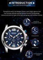 megir 2156 Silver blue