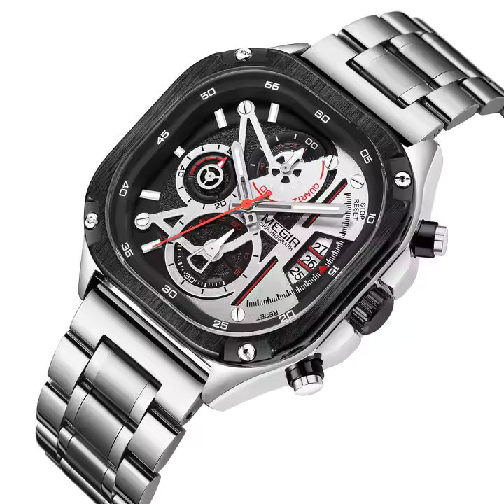 Megir 2217 Silver Black