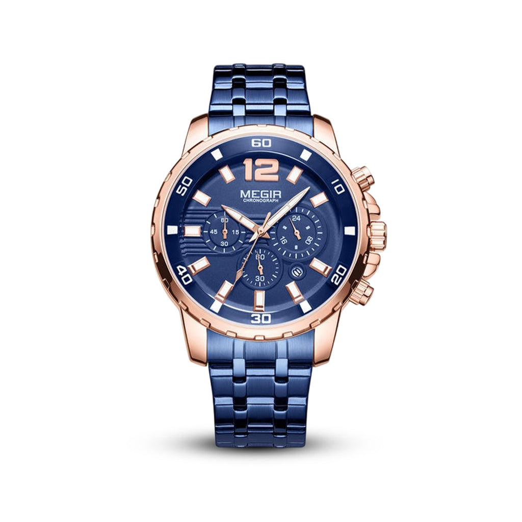 Megir 2068 Rose Gold blue