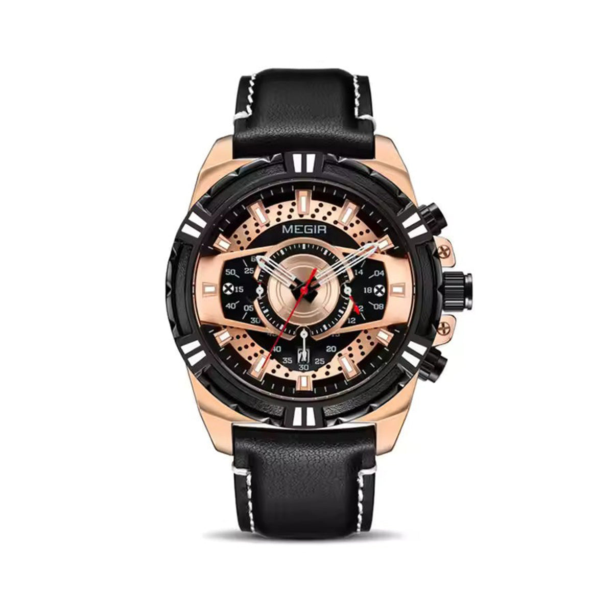 Megir 2118 Black Rose Gold