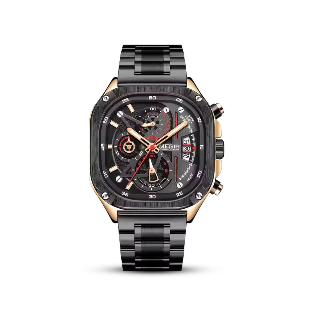 Megir 2217 Rose Gold Black